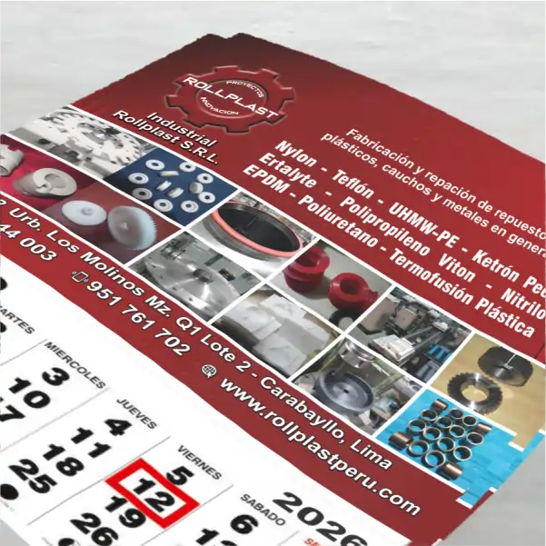 calendario de pared trimestral 2